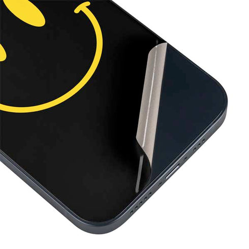 Black Happy Face iPhone 14 Plus Skin